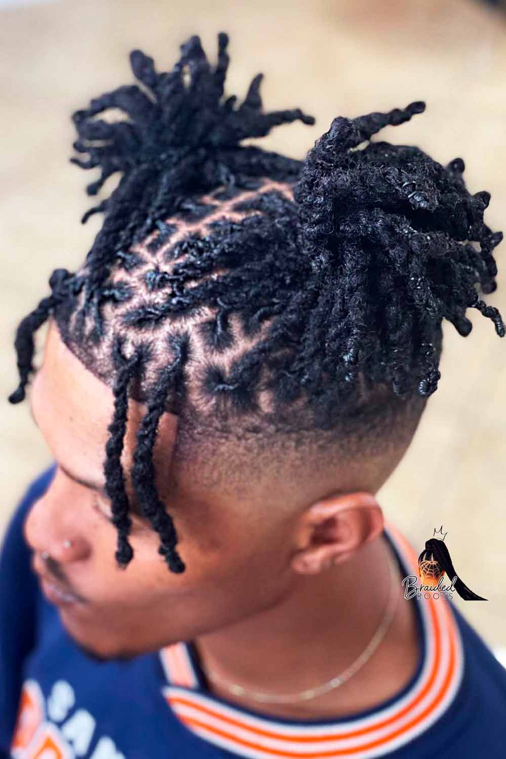 Twists Styled Up Into a Bun Twists Styled Up Into a Bun — Twists for Men