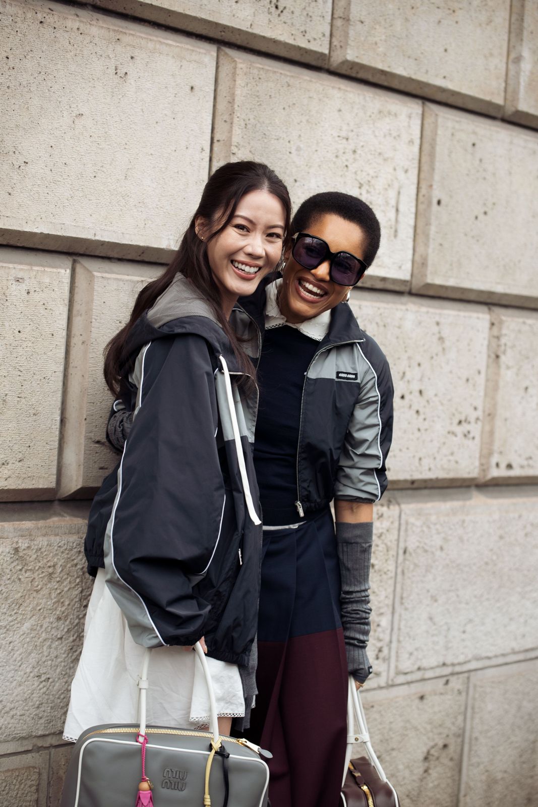 Fashion Streetwear Dual Styling: Cropped Track Jacket with Pleated Skirt — Track Jacket Outfits