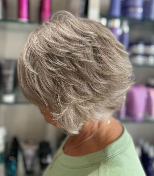 Ear Length Visual Idea — Haircuts for Women Over 70