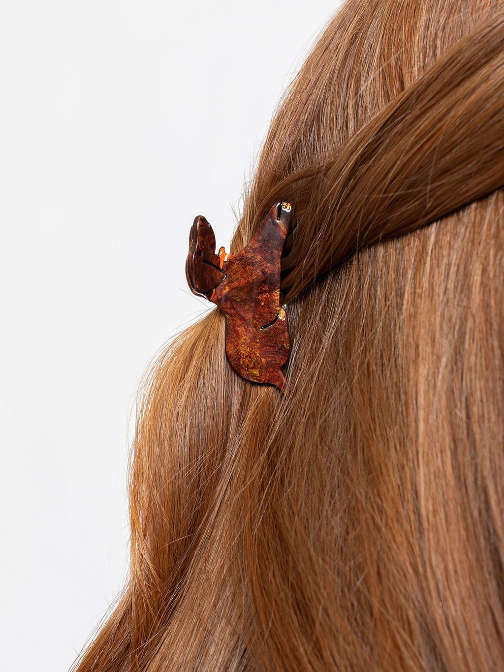 Collarbone Half-Up with Unique Shaped Clip — Mini Claw Clip Hairstyles