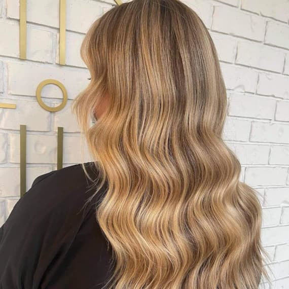 Honey Golden Blonde with Brighter Highlights Honey Golden Blonde with Brighter Highlights