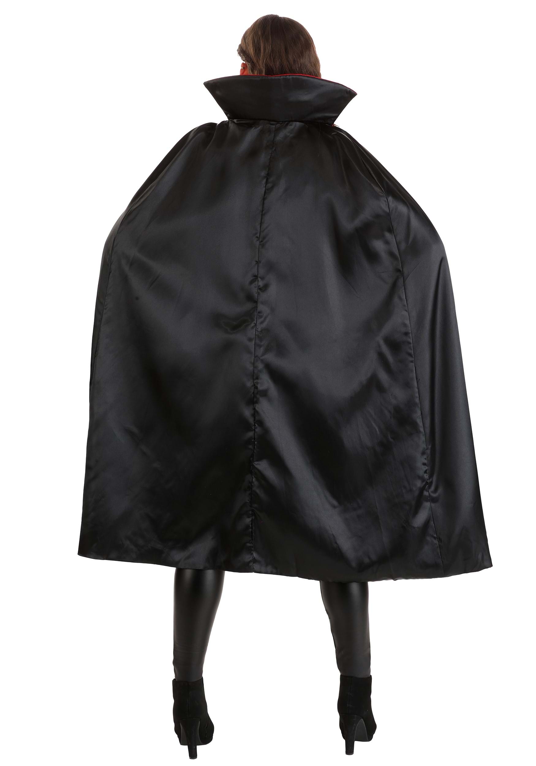 Black Satin Cape with Red Lining Black Satin Cape with Red Lining — Vampire Aesthetic Outfits