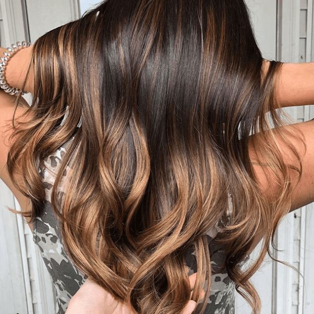 Dark Brown With Warm Brown Balayage Dark Brown With Warm Brown Balayage — Balayage Over 40