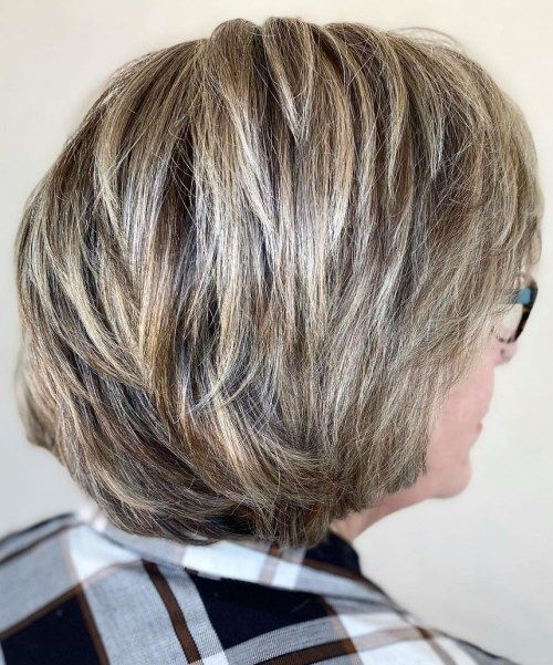 Angled Dark Brown Bob With Red Undertones Angled Dark Brown Bob With Red Undertones — Bob for Women Over 60