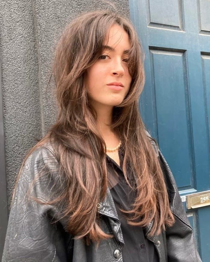 Mid-Back Soft Waves With Layered Texture — Long Wolf Cut
