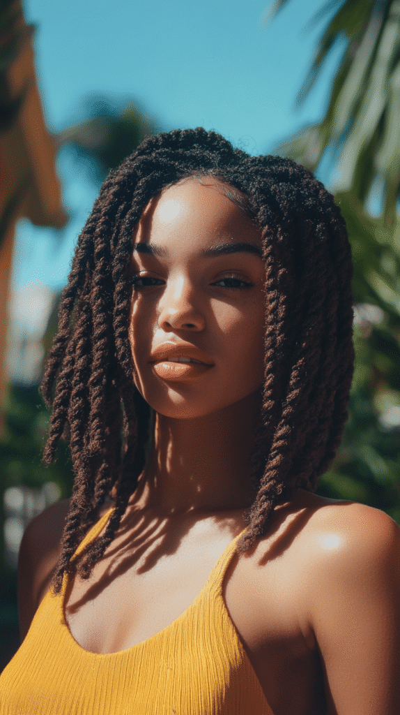 Collarbone Twists With Lighter Highlights Collarbone Twists With Lighter Highlights — Island Twists
