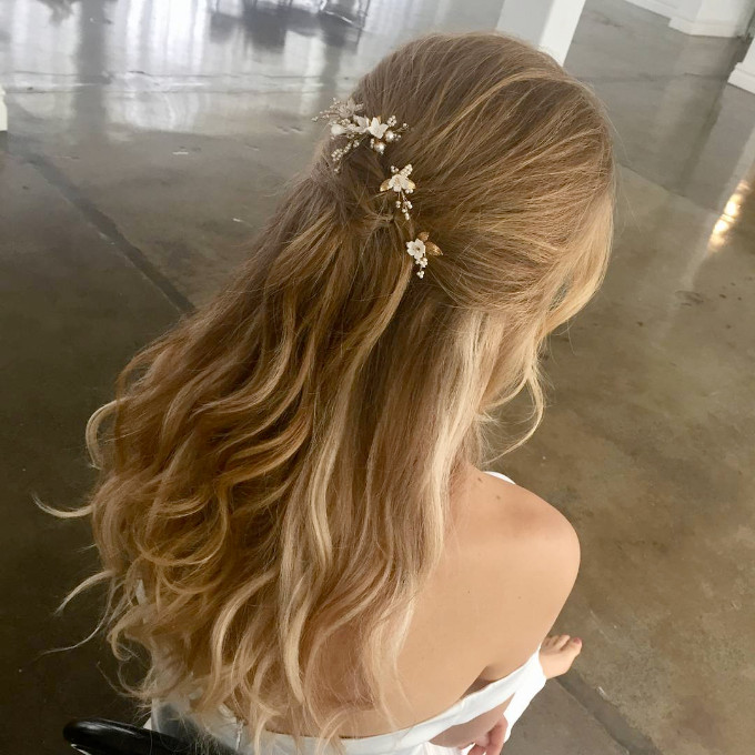 Blonde With Highlights Visual Idea — Bridal Hair Accessories
