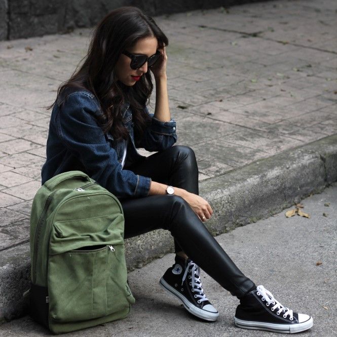 Leather Pants Wearability Leather Pants Wearability — High Top Converse Outfits