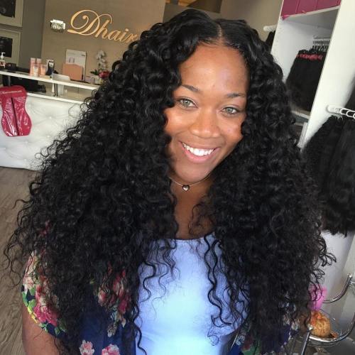 Mid-Back Jet Black Ringlet Curls Mid-Back Jet Black Ringlet Curls — Sew In Hairstyles
