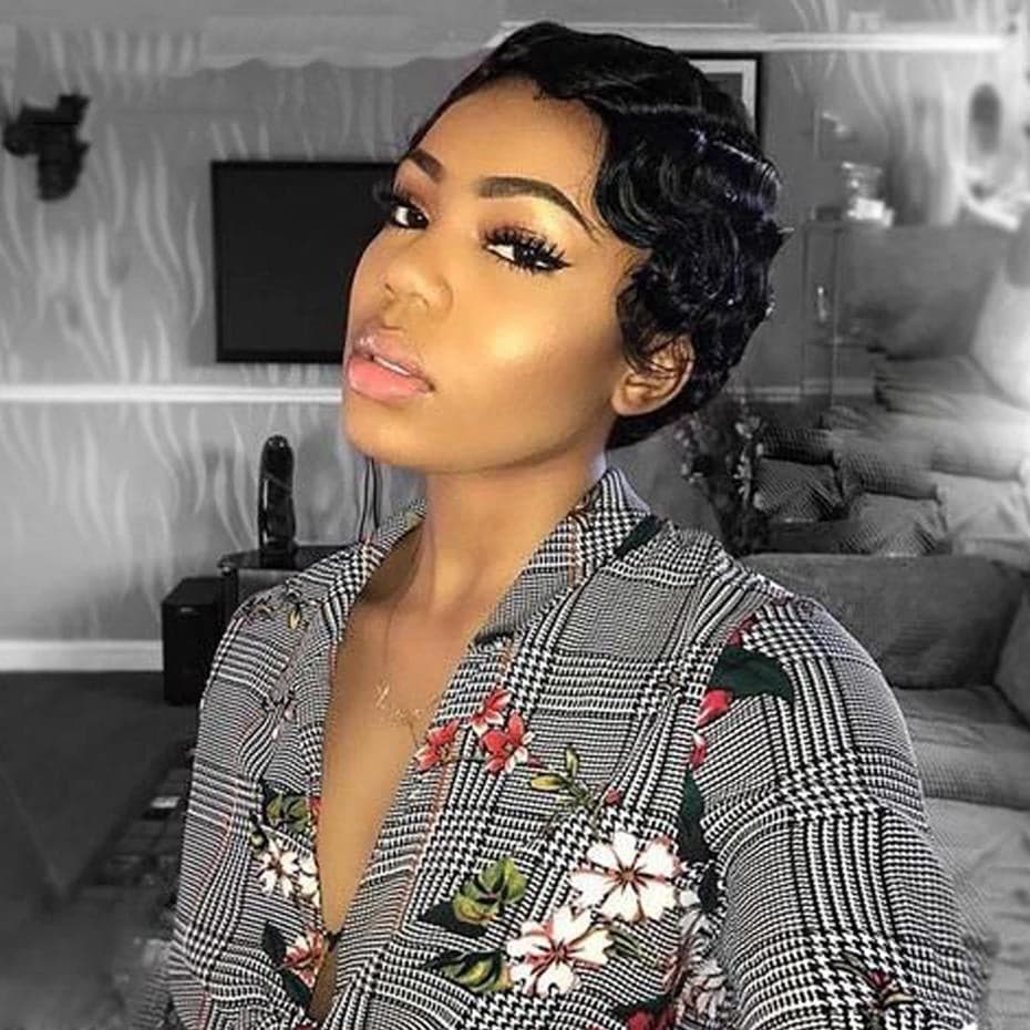 Sleek Pixie Bob With Finger Waves