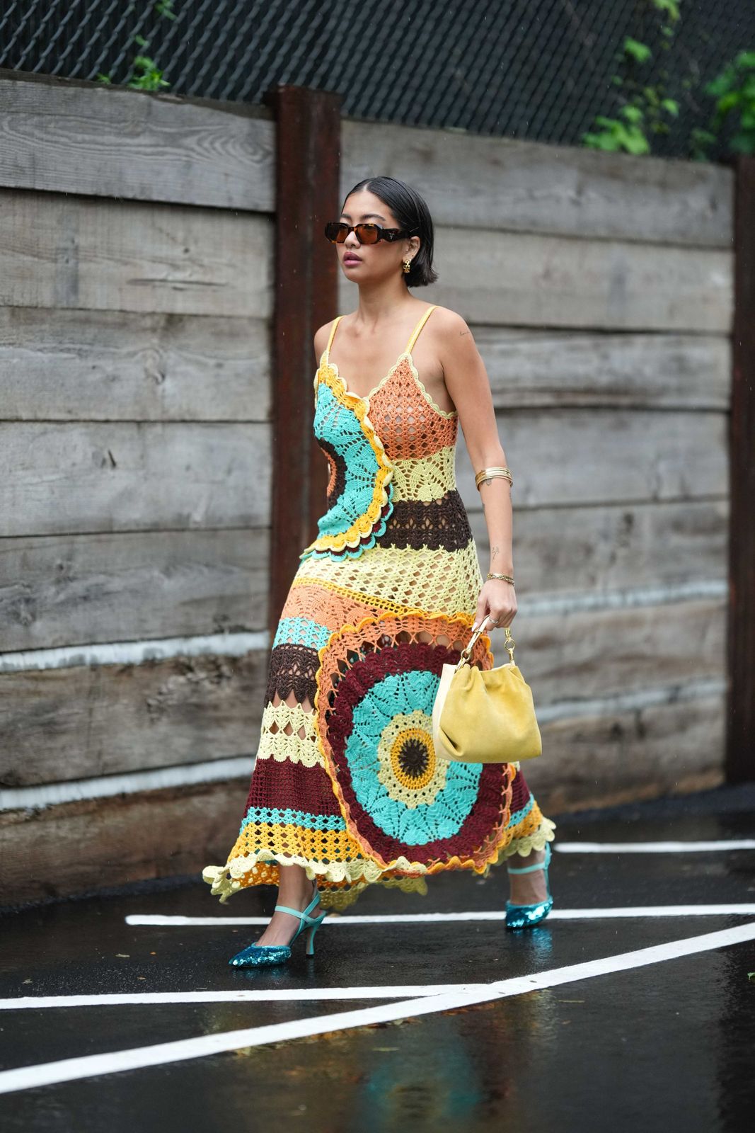 Multicolor Bohemian Crochet Maxi Dress for Summer Multicolor Bohemian Crochet Maxi Dress for Summer — Crochet Dresses