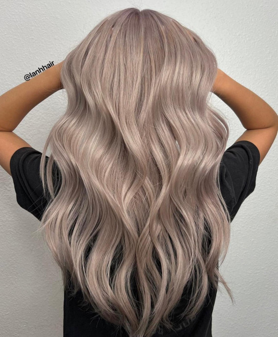 Loose Waves Visual Idea — Milk Tea Hair