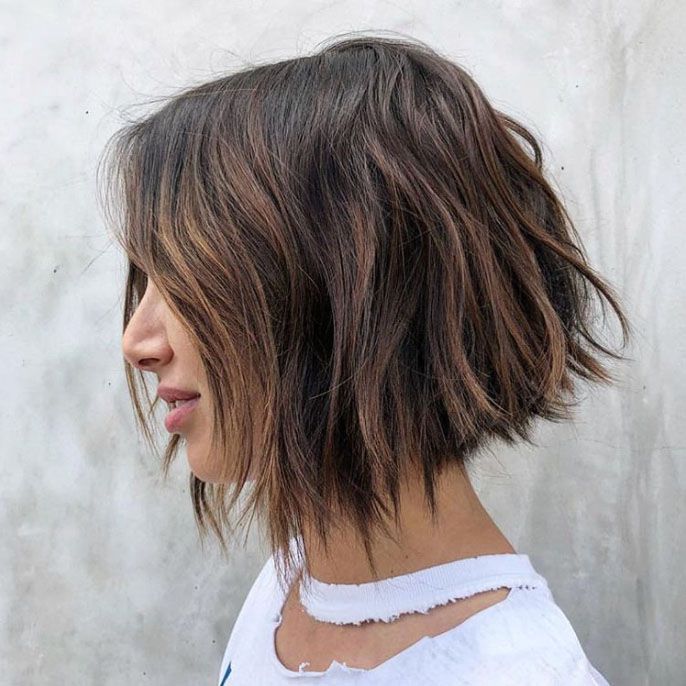 Chin Bob With Choppy Ends — Choppy Layers