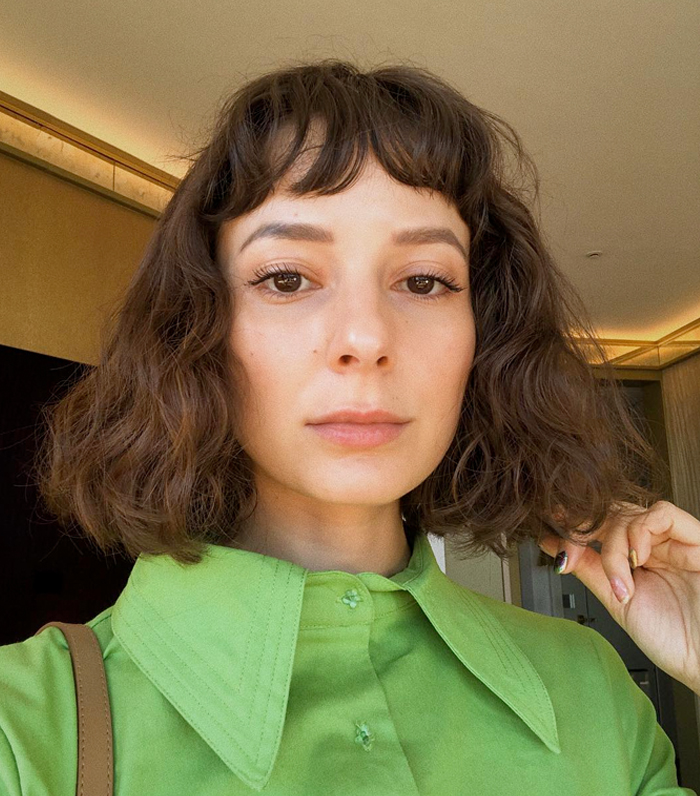 Wavy Bob With Micro Bangs Wavy Bob With Micro Bangs — Short Hair with Bangs