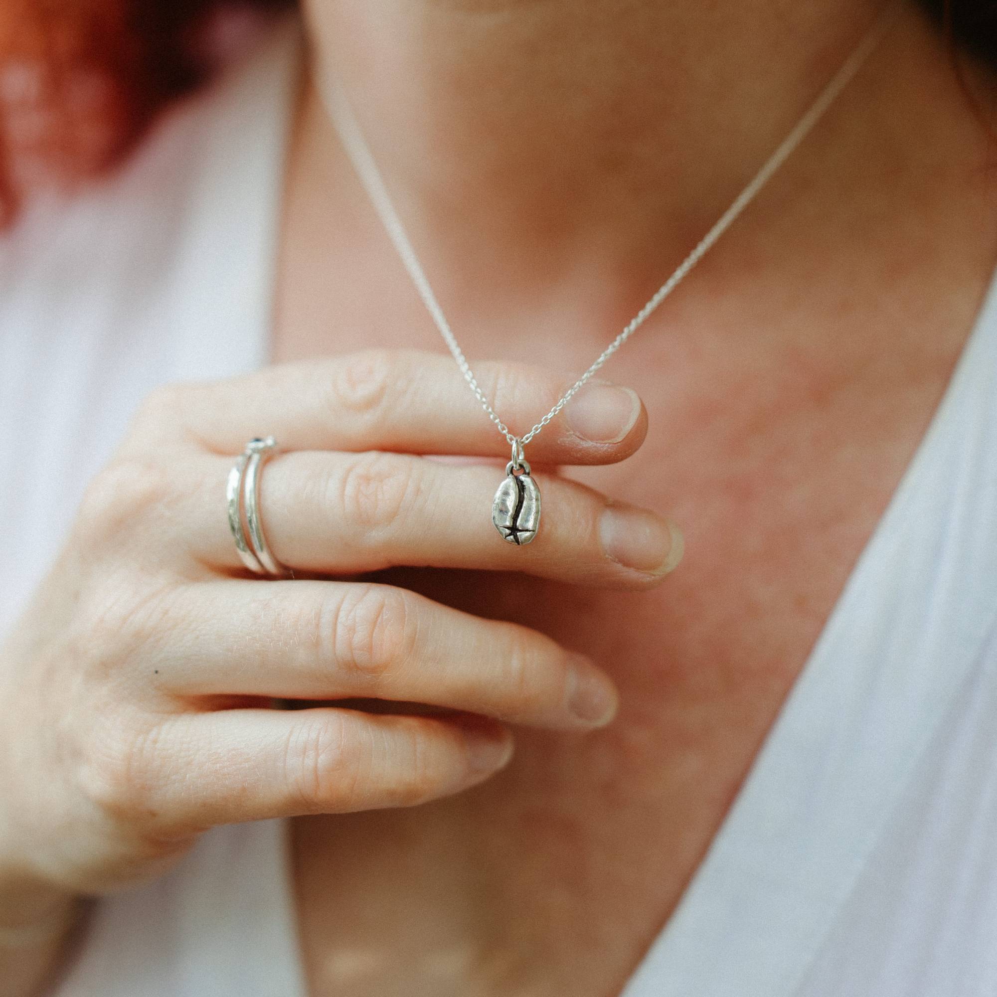 Delicate Silver Pendant Necklace and Ring Delicate Silver Pendant Necklace and Ring — Silver Jewelry