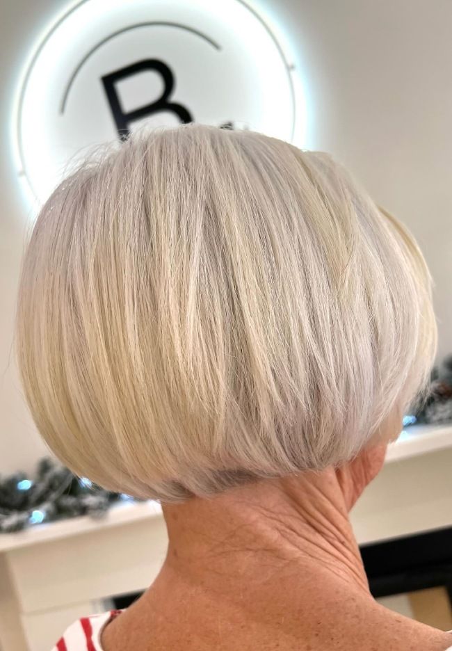 Chin Length Visual Idea — Haircuts for Women Over 70