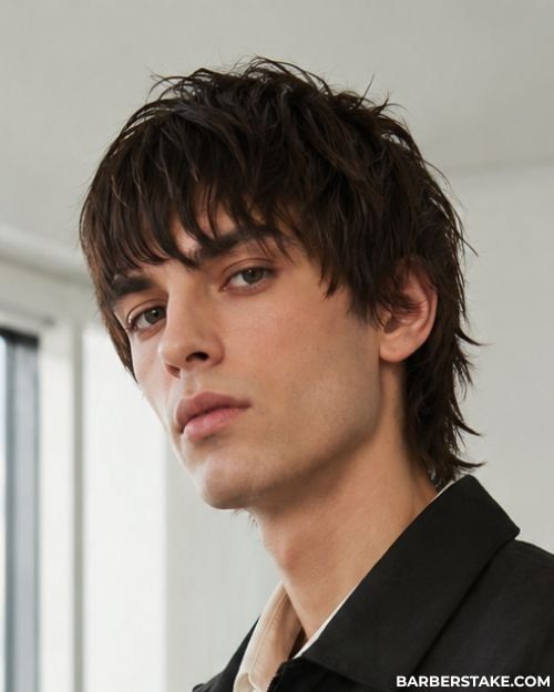 Textured Mullet With Curtain Bangs — Mod Cut