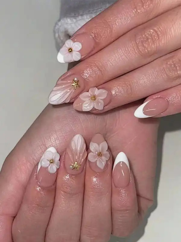 Spring Bridal Visual Idea — Nail Extensions