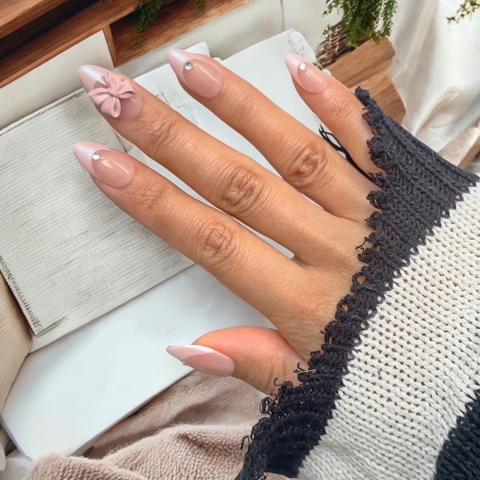 Hello Kitty And Polka Dot Motifs Visual Idea — Nails for Little Girls