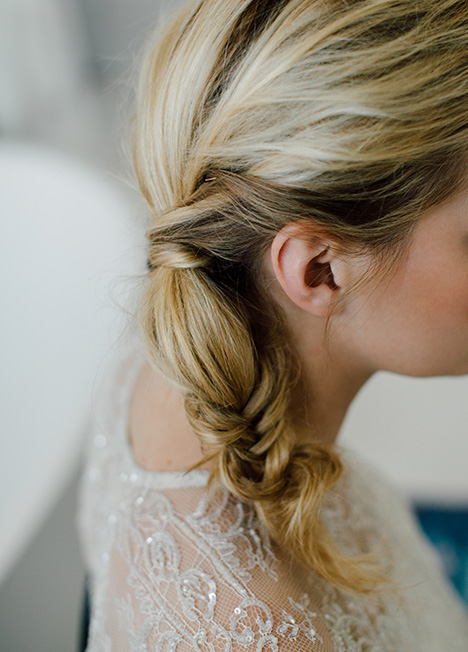 Back View Visual Idea Back View Visual Idea — Wedding Hairstyles for Medium Hair
