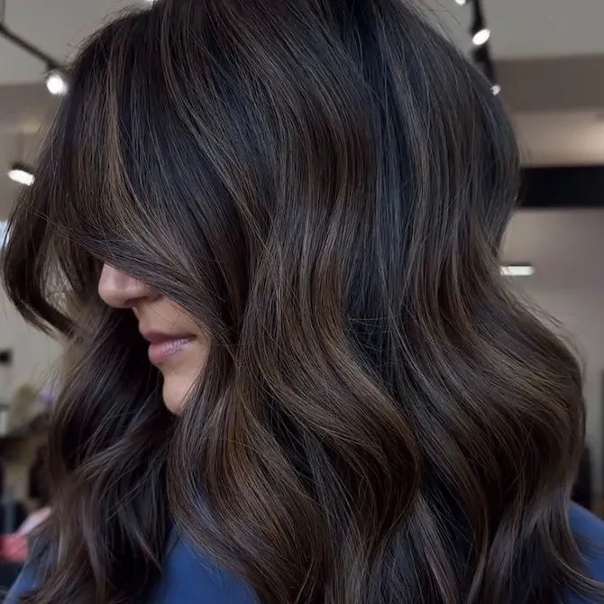 Long Layers Visual Idea — Dimensional Brunette