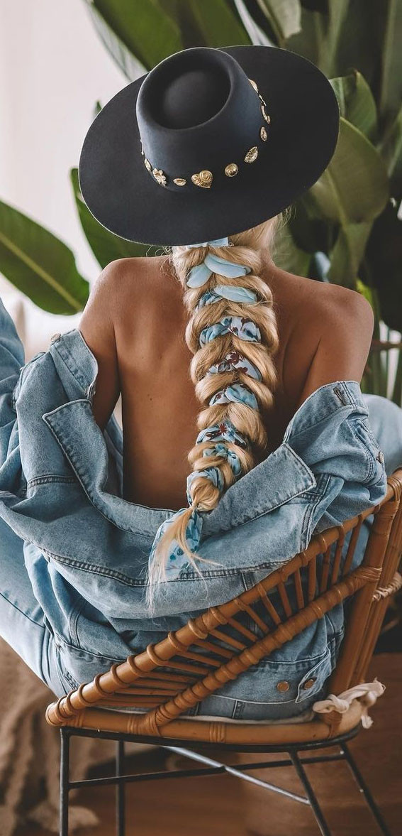 Long Layers Visual Idea — Cowboy Hat Hairstyles