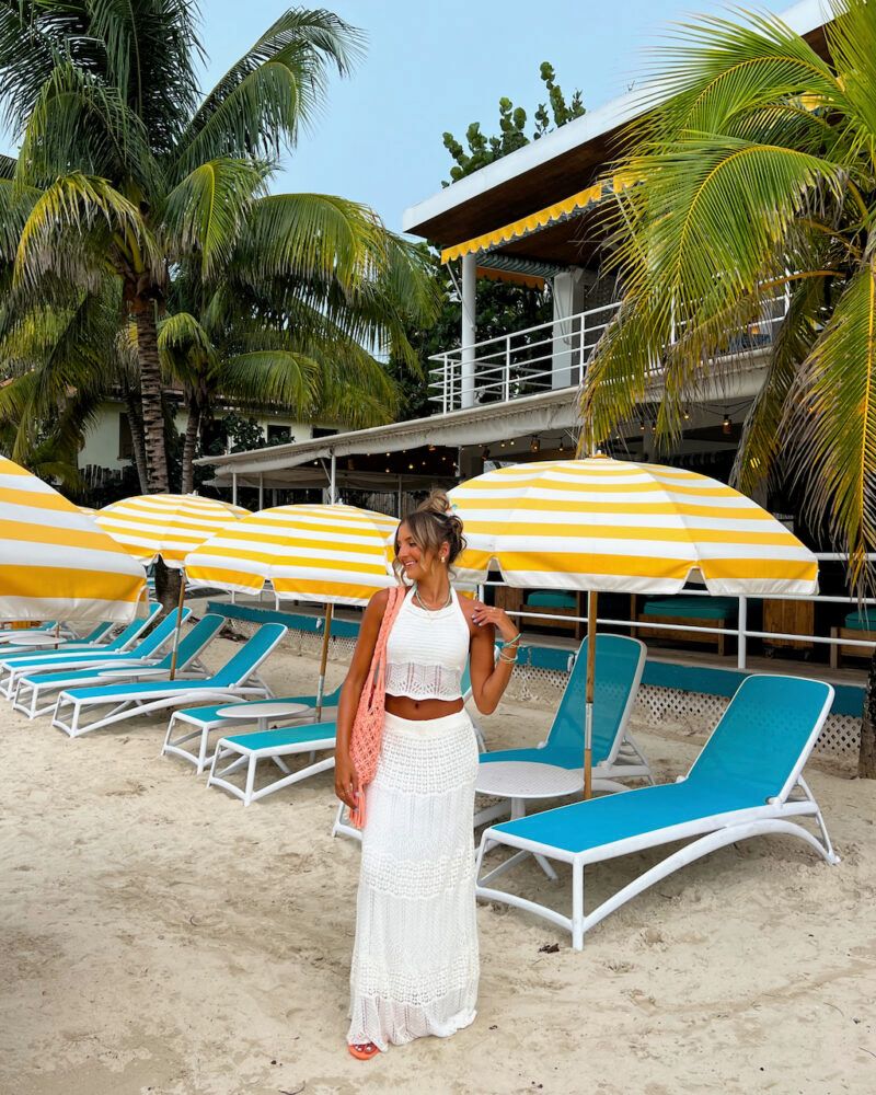 White Crochet Set for a Breezy Beach Vacation — Jamaica Outfits