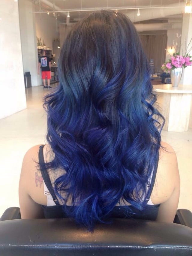 Dark Base Fading To Royal Blue Visual Idea Dark Base Fading To Royal Blue Visual Idea — Royal Blue Hair