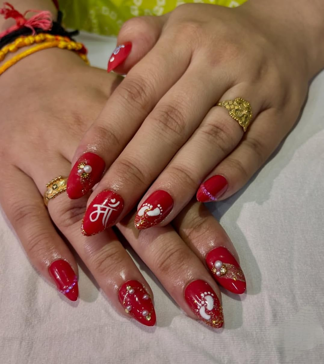 Visual Idea — Baby Shower Nails