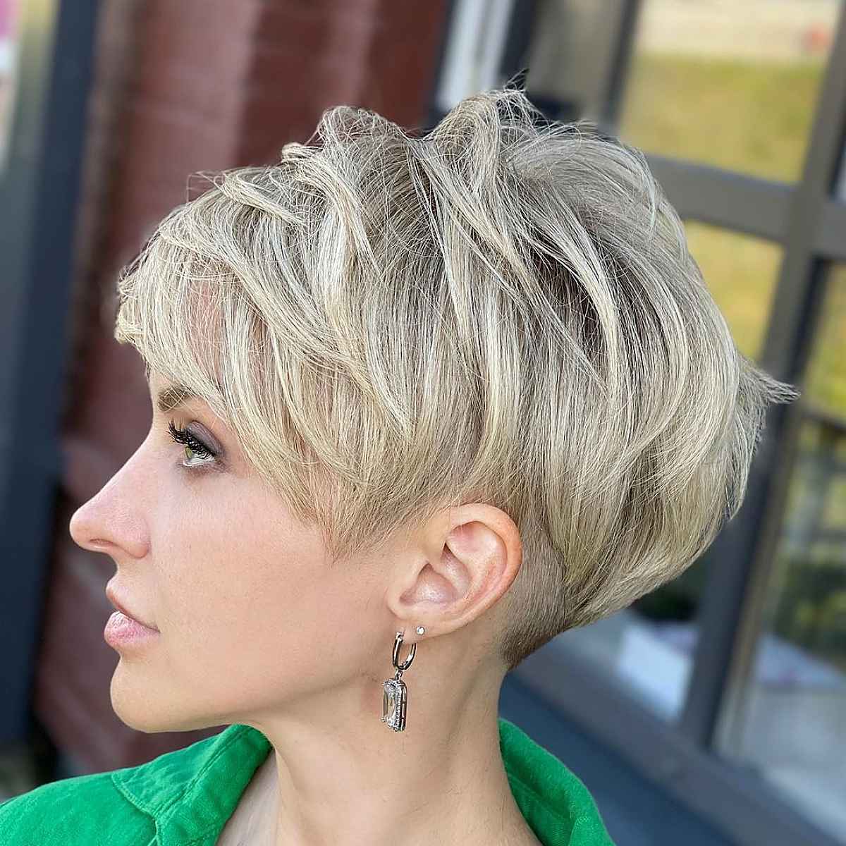 Textured Ash Blonde Pixie — Pixie Cut for Thin Hair