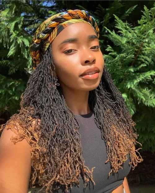Dark Brown to Blonde Ombre Locs — Loc Colors