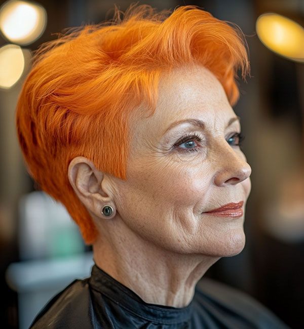 яркий оранжевый Visual Idea яркий оранжевый Visual Idea — Haircuts for Older Women