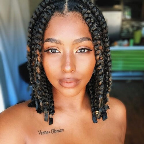 Black With Blonde And Brown Highlights Visual Idea Black With Blonde And Brown Highlights Visual Idea — Braided Hairstyles for Black Women