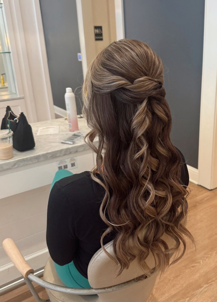 Brown With Blonde Highlights Visual Idea Brown With Blonde Highlights Visual Idea — Prom Hairstyles for Long Hair