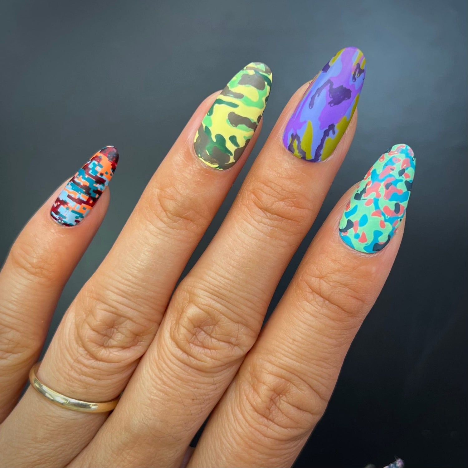 Glossy Visual Idea Glossy Visual Idea — Camo Nails