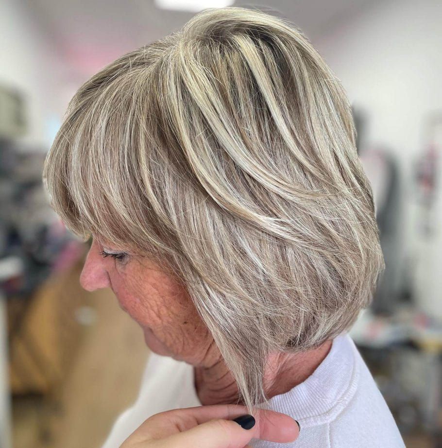 Layered Bob Visual Idea Layered Bob Visual Idea — Blonde Hair Over 50