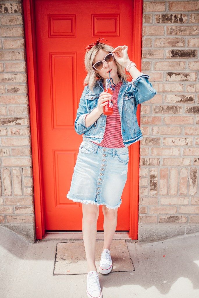 Denim Duo: Jacket and A-Line Skirt Denim Duo: Jacket and A-Line Skirt — Utah Outfits