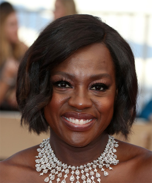 Classic Chin Bob With Curled Ends Classic Chin Bob With Curled Ends — Relaxed Hair Bob
