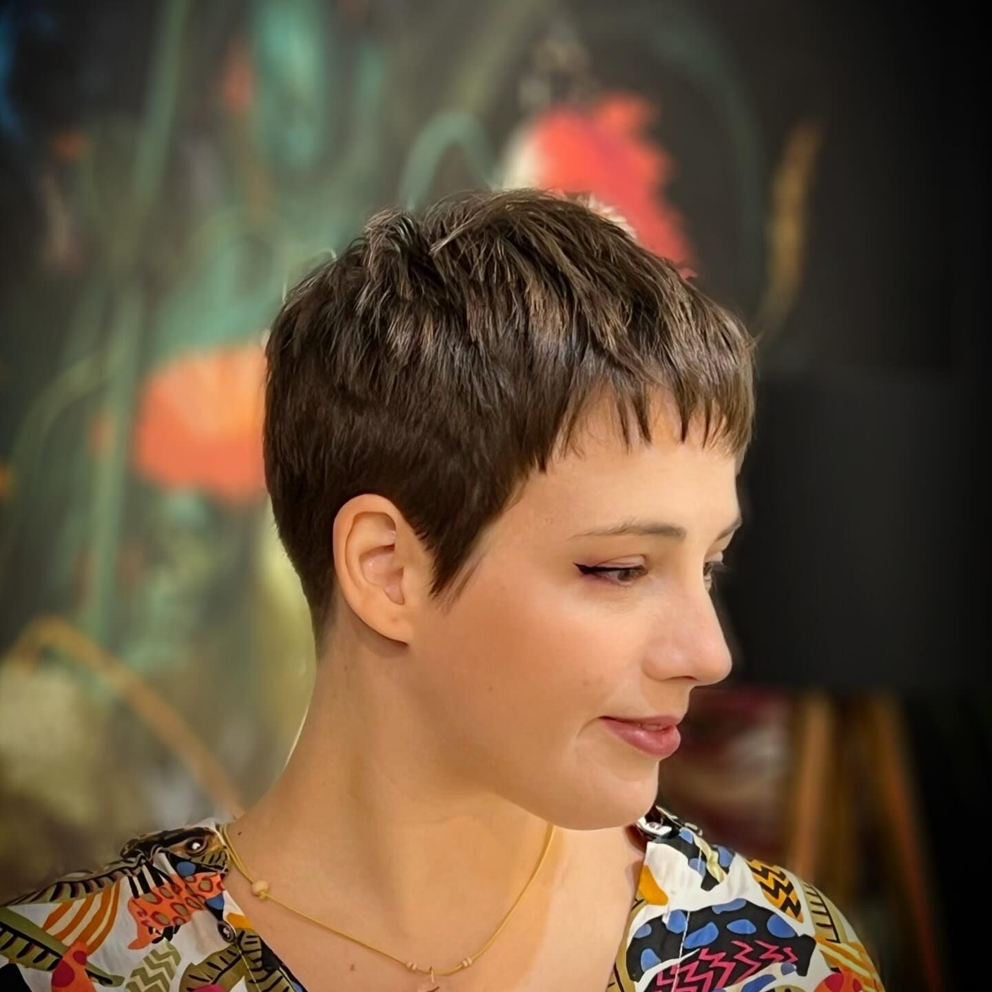 Playful Micro Bang Pixie Playful Micro Bang Pixie — Pixie with Bangs
