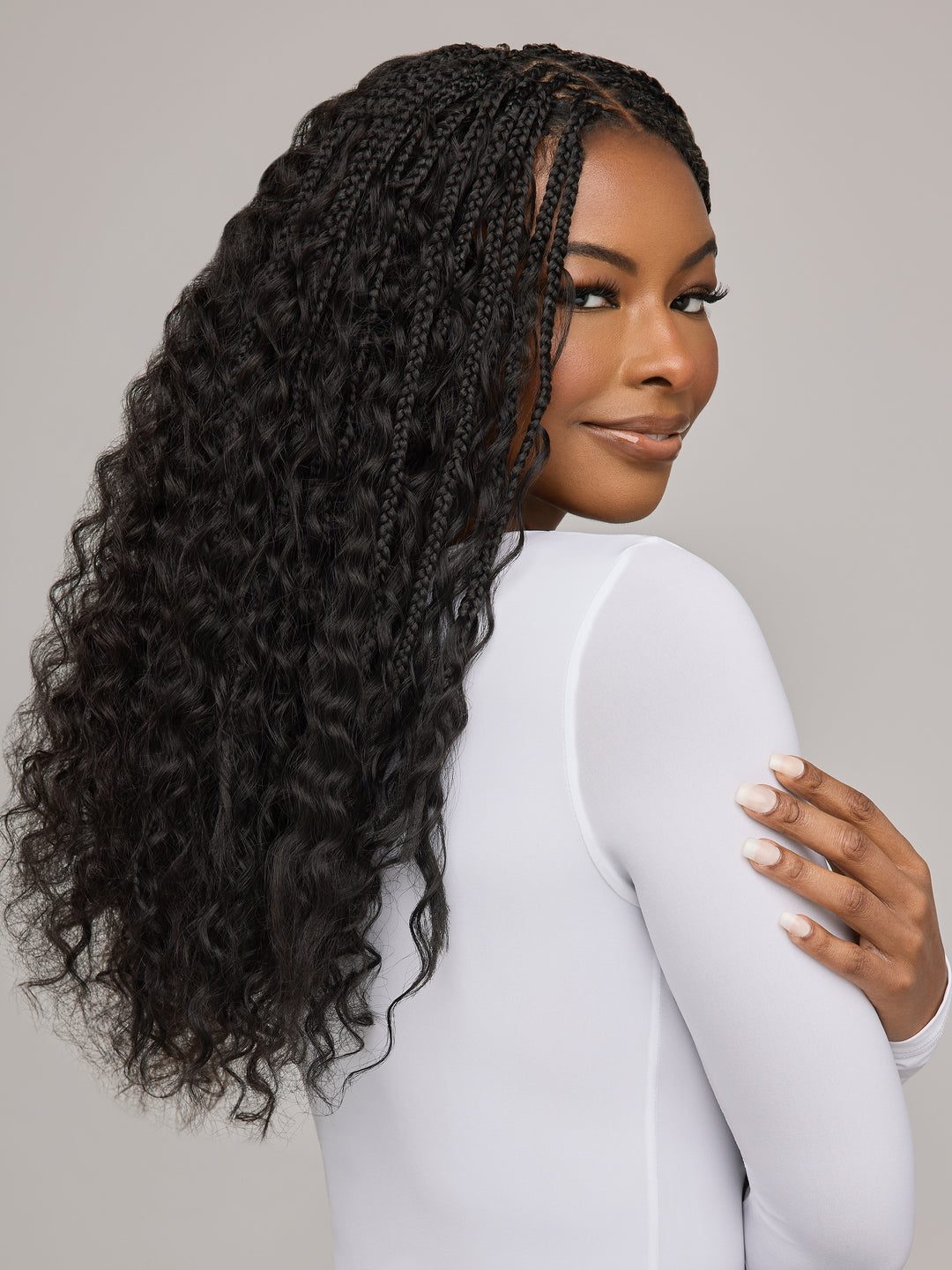 Mid-Back Half-Up With Braids and Curls — Braids for Long Hair