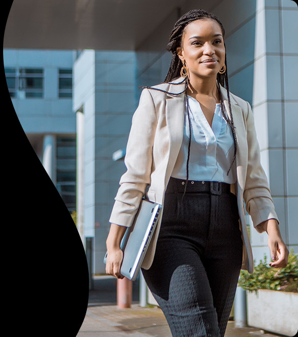 Cream Blazer with Black Patterned Trousers for Approachable Professionalism Cream Blazer with Black Patterned Trousers for Approachable Professionalism — Social Worker Outfits