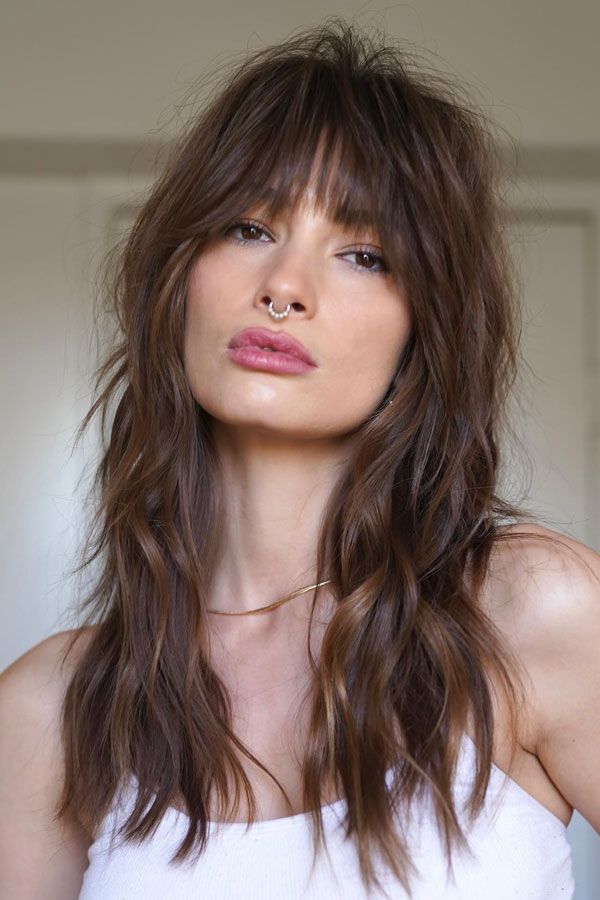 Dark Brown With Subtle Highlights Visual Idea Dark Brown With Subtle Highlights Visual Idea — Haircuts for Square Faces