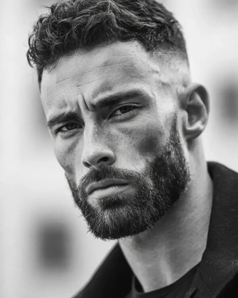 Jawline And Neck Full Rugged Beard Dark Brown Grey Jawline And Neck Full Rugged Beard Dark Brown Grey — Beard Styles
