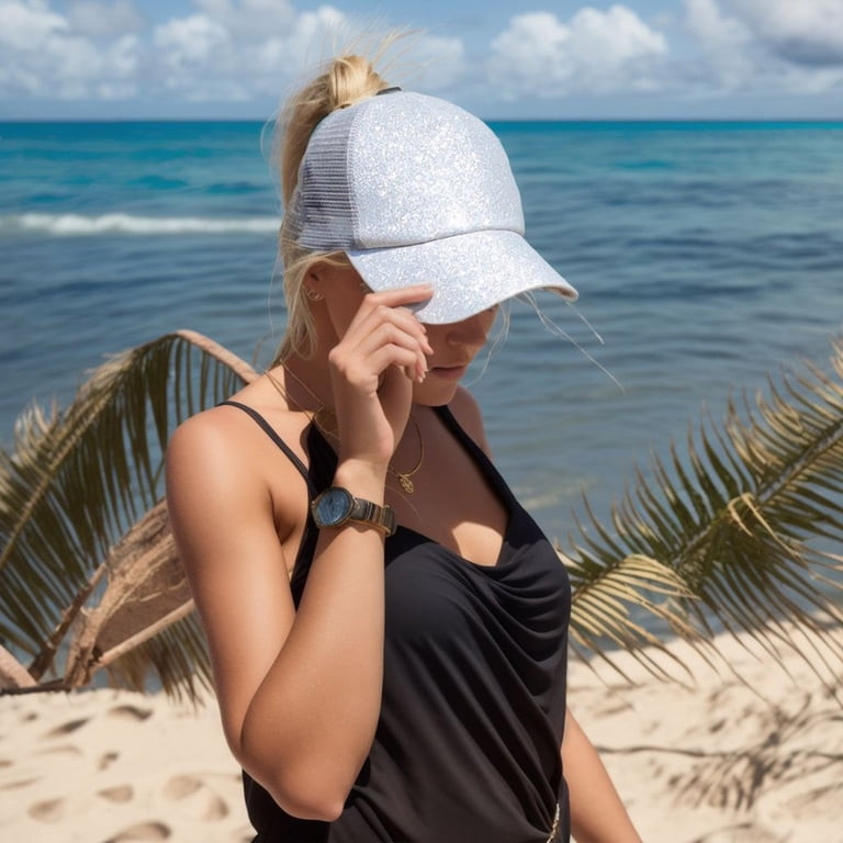 Blonde Visual Idea Blonde Visual Idea — Baseball Cap Hairstyles
