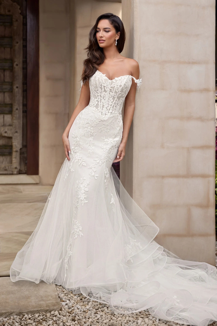 Ivory Lace and Tulle Mermaid Wedding Dress — Tulle Dresses