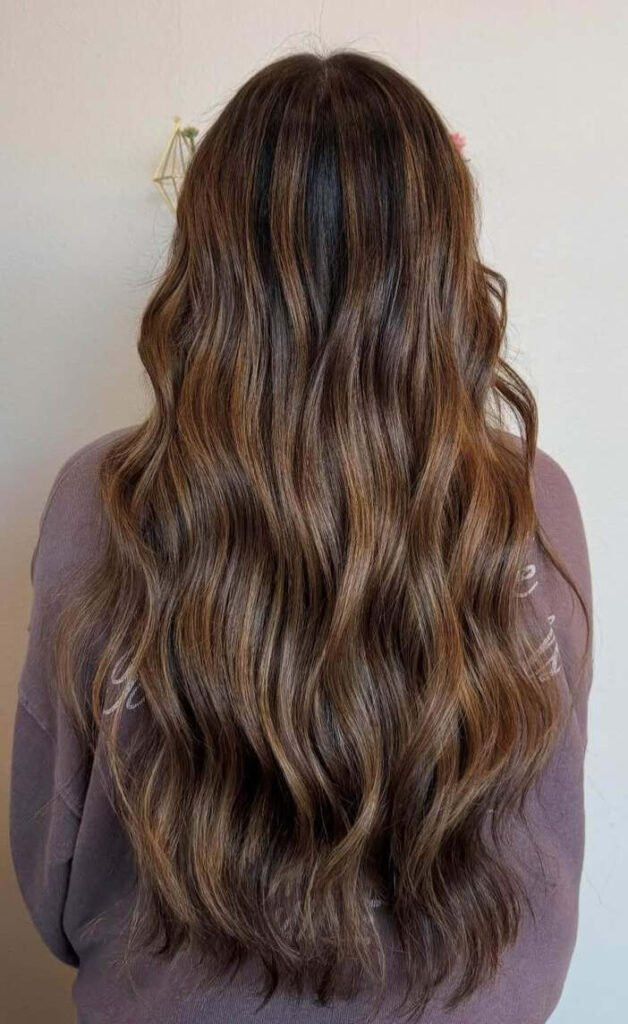 Medium Brown With Subtle Highlights Visual Idea — Warm Brown Hair