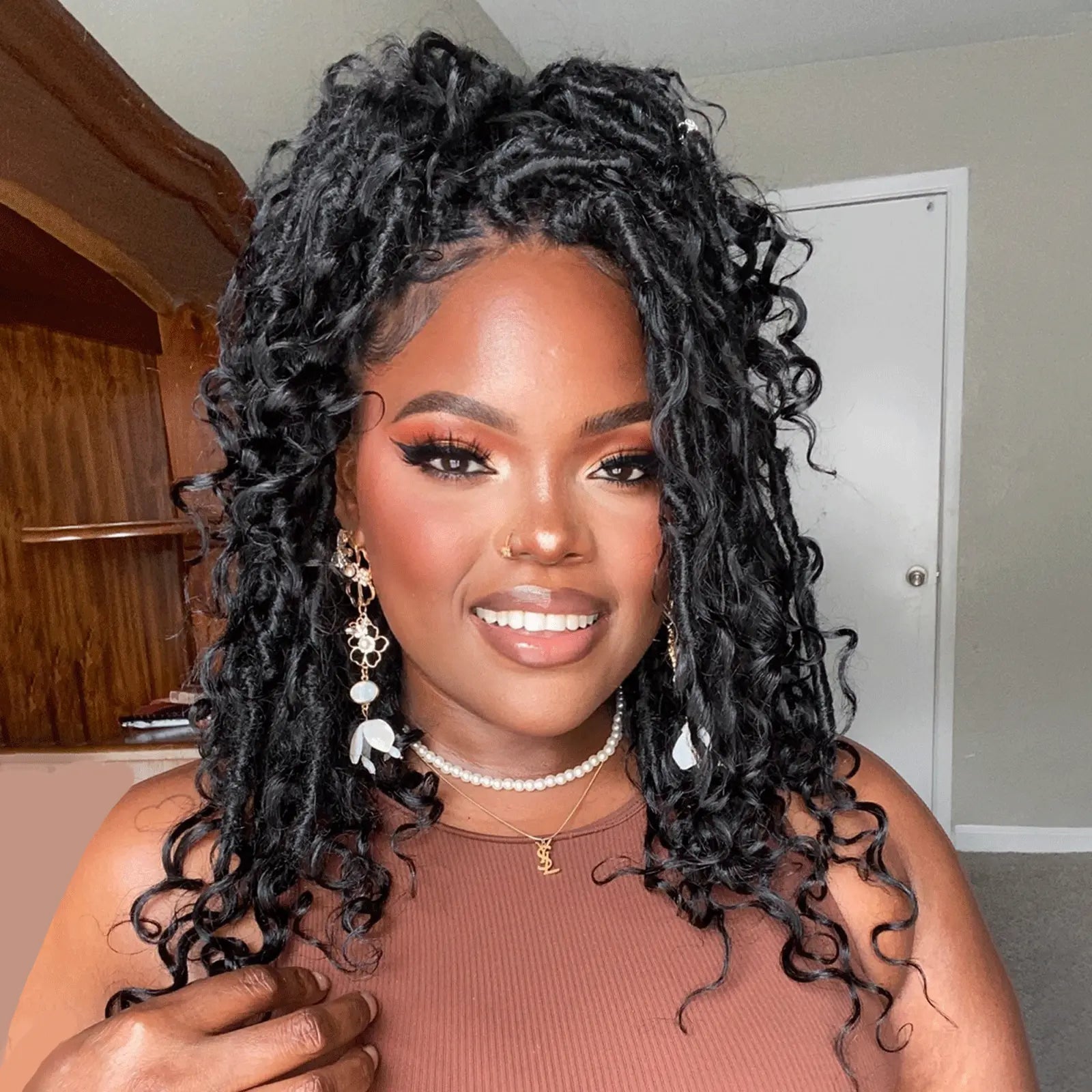 Half-Up Half-Down Boho Locs