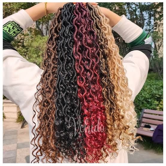 Black Red Blonde And Brown Highlights Visual Idea Black Red Blonde And Brown Highlights Visual Idea — Goddess Locs