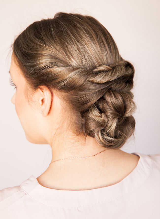 Chunky Braid Low Bun — Braided Low Bun