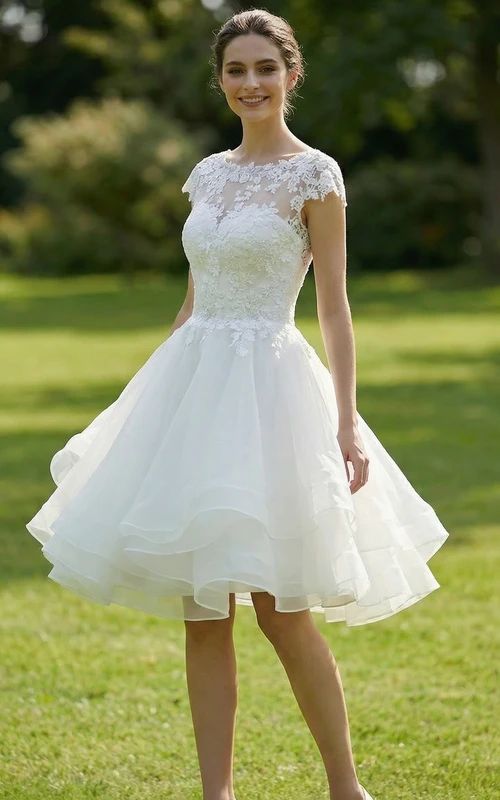 Layered Tulle Wedding Dress for a Petite Bride — Dresses for Short Women